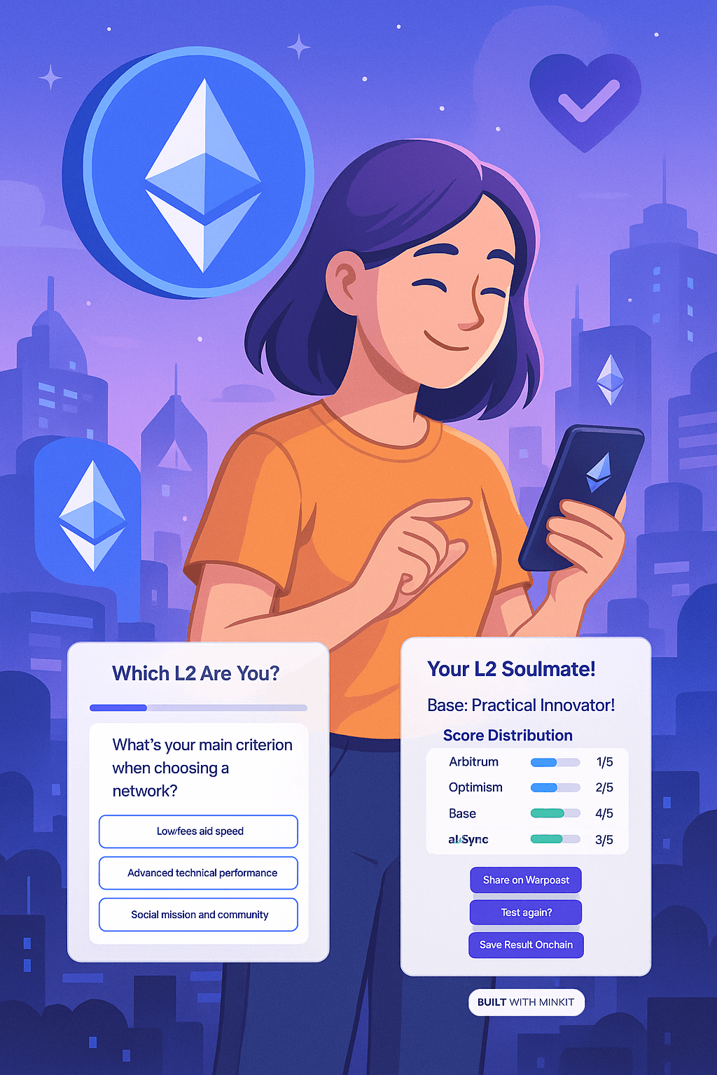 Which L2 Are You? - Farcaster Mini Apps screenshot